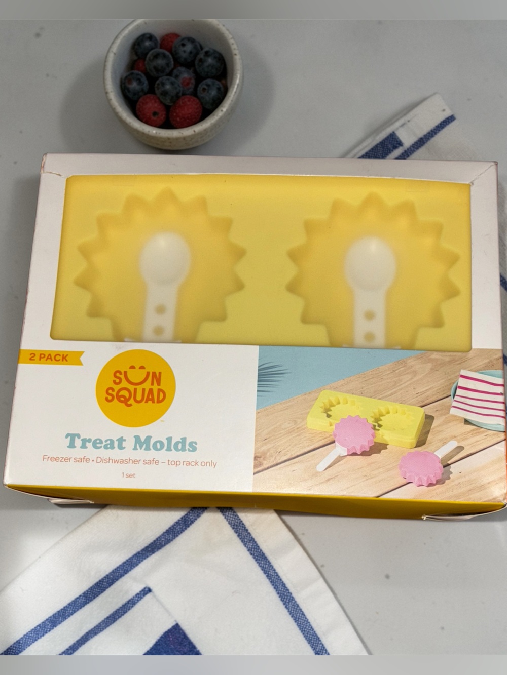 Sun Squad Yellow Sun Treat Molds - 2 Pack